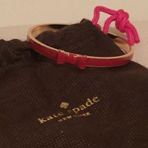 Kate Spade Red/Gold Bow Bangle